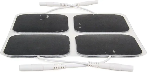 Vista 4 de Reserv Almohadillas de electrodo autoadhesivas reutilizables de 2 x 2 pulgadas de alta calidad para unidad TENS/EMS, almohadillas con respaldo