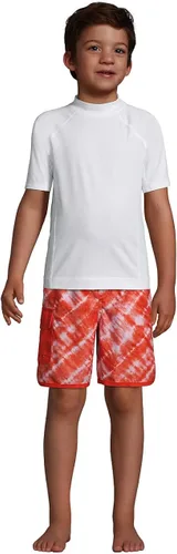 Vista 5 de Lands' End B SS Solid Rash Guard White Kids Husky XL, Blanco
