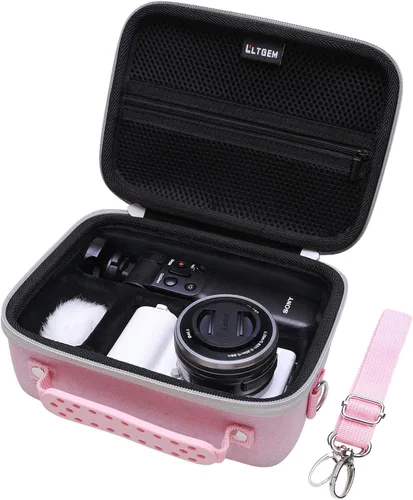 Vista 13 de LTGEM - Funda para cámara compatible con cámara Sony Alpha ZV-E10 / ZV-1F / ZV-1 / ZV-1 II con correa para el hombro LTGEM, compatible con kit