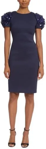 Vista 5 de Badgley Mischka Rosette Sleeve Cocktail Dress