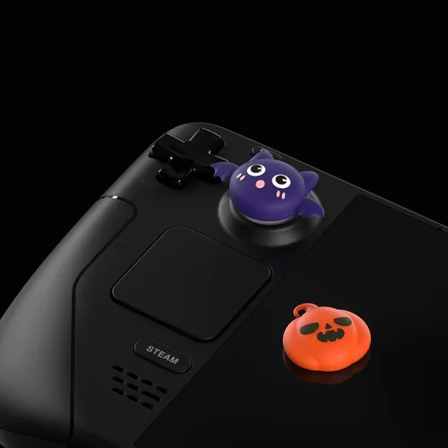 Vista 20 de PlayVital Halloween Thumb Grip Caps for Steam Deck LCD, Silicone Thumbsticks Grips Joystick Caps for Steam Deck OLED - Little Devils