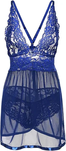 Vista 3 de RTRDE Lencería sexy para mujer, a la moda, con correa de color sólido, lencería de encaje