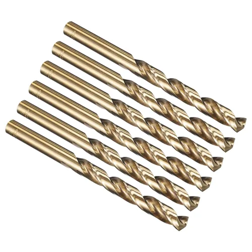 Vista 234 de PATIKIL Broca Jobber de 0.039 in, vástago recto M35 cobalto 5% acero de alta velocidad 135° acabado dorado para metal duro de acero inoxidable - 2