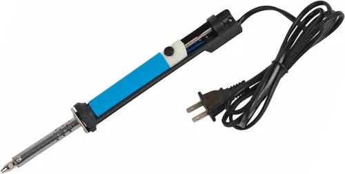 Vista 2 de Aramox 30W 2 en 1 Soldador eléctrico y bomba de desoldadura, herramienta de reparación de aleación de aluminio con protección a tierra