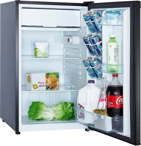 Vista 3 de Avanti avarm4416b Refrigeradores, estantes de vidrio, puerta de congelador, Descongelar, Energy Star, 4.4 pies cúbicos