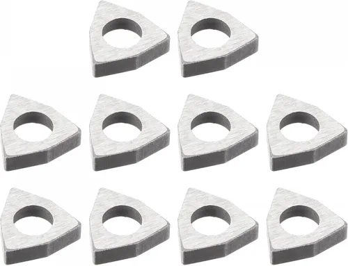 Vista 8 de uxcell Carburo Insertar Asiento Shim MW0804 Herramienta de torneado Rosca Torno Asientos 10 Unids