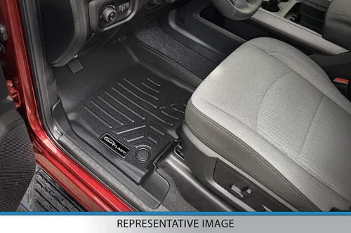 Vista 2 de SMARTLINER Juego de tapetes de piso de ajuste personalizado de 3 filas compatibles con Chevrolet Tahoe 2015-2020