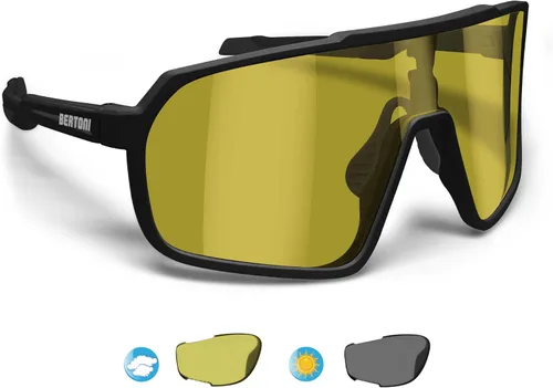 Vista 14 de Bertoni Deportes Ciclismo MTB Gafas De Sol Hombres Mujeres Antivaho Lente Óptica RX Portador Acc. - GEMINI NUEVO