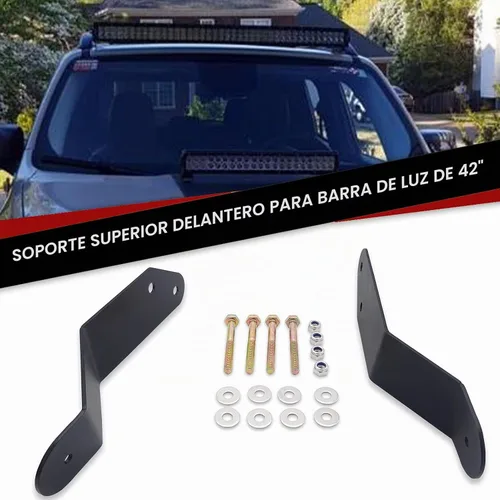 Vista 3 de XTMOTO Soporte de montaje para barra de luz LED de 42 pulgadas compatible con UTV 2014-2021 Can-Am Maverick XRS Commander 1000 800