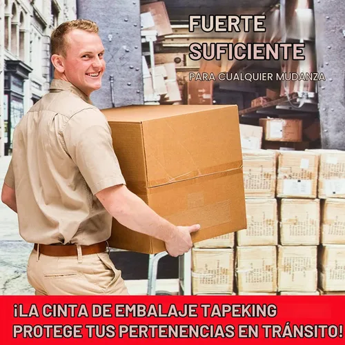 Vista 4 de Cinta de embalaje (18 rollos), 2.7 mil, cinta de embalaje resistente para envío y sellado en movimiento, 1.88 pulgadas x 60 yardas por rollo, total