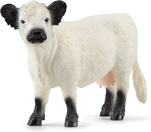 Vista 8 de Schleich Farm World - Figura de vaca Braunvieh - Juguete de animal de granja altamente detallado y duradero, juego divertido y educativo para niños