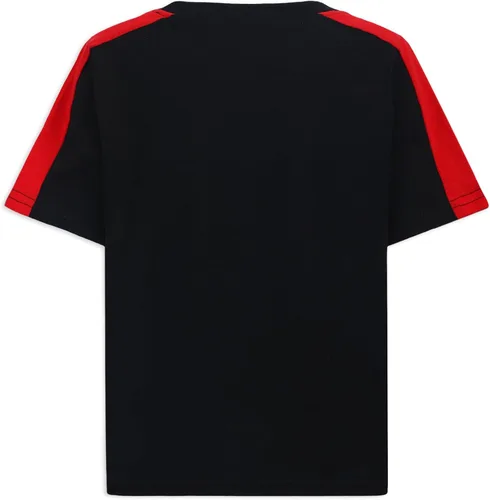 Vista 5 de Marvel Spider-Man - Paquete de 3 camisetas de manga corta para niños pequeños y grandes Azul/Negro/Gris-rayas