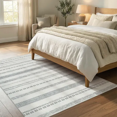 Vista 329 de jinchan Alfombra marroquí de pasillo 2x6 - Alfombra de pasillo lavable a máquina para cocina, alfombra moderna geométrica suave de pelo bajo