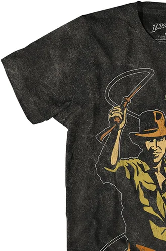 Vista 6 de Camiseta clásica de Indiana Jones para hombre, Indiana Jones, Harrison Ford, Indiana Jones, teñido anudado