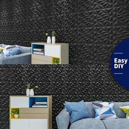 Vista 5 de Art3dwallpanels - Juego de 33 paneles de pared 3D para decoración de pared interior, paneles de pared texturizados de PVC, paneles de pared modernos