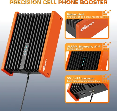 Vista 4 de HiBoost Amplificador de teléfono celular para camioneta de coche y SUV, nuevo amplificador de señal 5G y 4G LTE para todos los operadores de EE. UU.