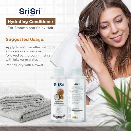 Vista 5 de SRI SRI TATTVA Acondicionador hidratante para cabello liso y brillante – Acondicionador ayurvédico para el cabello con Bhringraj y Aloe Vera