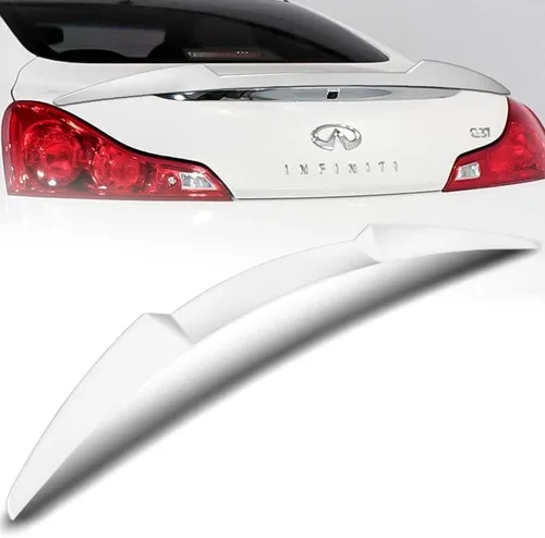 Vista 6 de DriftX Performance, ala de alerón de maletero compatible con Infiniti G37 Coupe W-Power V-Style 2008-2013 (negro perla)