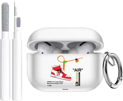 Vista 21 de Gedicht Funda para Airpods Pro, lindo diseño de fútbol de TPU suave fundas para Airpods Pro 1ª generación, a prueba de golpes para Airpods Pro 2019