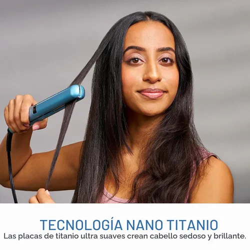 Vista 2 de BaBylissPRO Nano Titanium Flat Iron Hair Straightener, Digital Flat Iron for Pro Salon Results, Styling Tool for All Hair Types