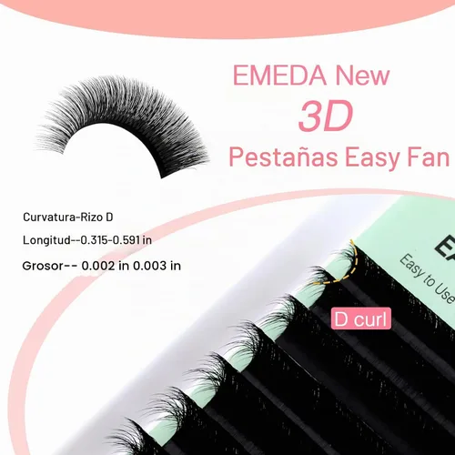 Vista 4 de EMEDA extensiones de pestañas 2D-20D, gran volumen