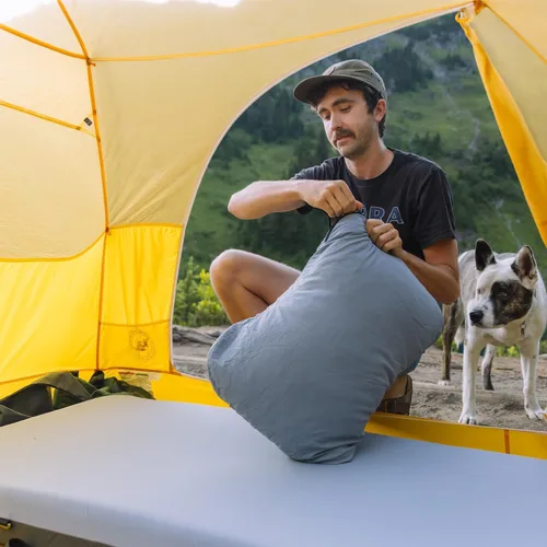Vista 7 de HEST Foamy Camping Mattress Pad - Memory Foam Portable Roll Up Sleeping Cot Mattress for All Adventures - Dual Layer Comfort & Support - No Pump