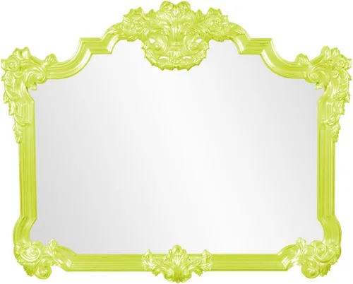 Vista 29 de Howard Elliott - Espejo decorativo rojo Talida antiguo para pared, gran punto focal rectangular, para dormitorio, sala de estar y tocador, espejo