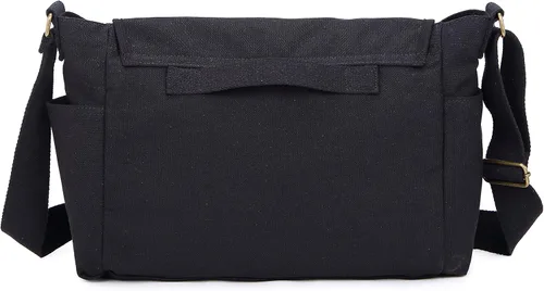 Vista 3 de Sechunk Bolso bandolera grande de lona, bolso cruzado