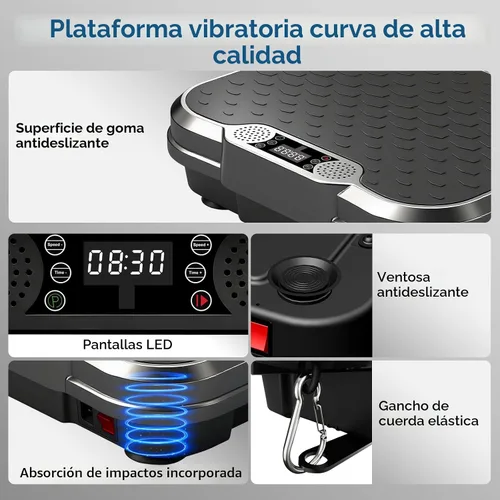 Vista 4 de AoraPulse Vibration Plate Exercise Machine, Vibration Plate for Lymphatic Drainage Weight Loss, 400 Lbs Capacity Full Body Workout Vibrate Fitness