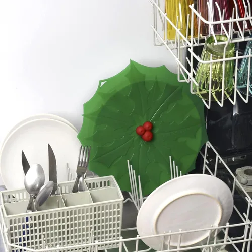 Vista 3 de Charles Viancin - Tapa de silicona Holly para almacenamiento de alimentos y cocinar - 9 pulgadas/9.1 in - Sellado hermético en cualquier superficie