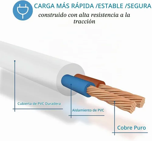 Vista 7 de Cable de carga magnético USB DC de 2.7 pies de repuesto para juguetes recargables, masajeadores cepillo de dientes eléctrico (0.197 in)
