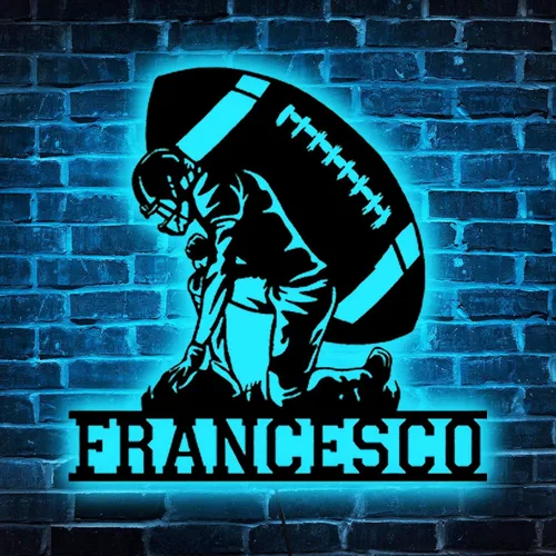 Vista 13 de Letrero de béisbol personalizado, nombre de jugador de béisbol personalizado, luz LED de béisbol, letrero de pelota de béisbol personalizado