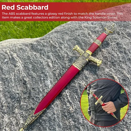 Vista 6 de MedievalDepot King Solomon Medieval Crusader Daggers - Perfect for Reenactment