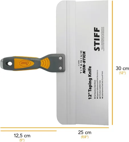 Vista 2 de Cuchillo de cinta, rígido, 3 pulgadas de largo, 12 pulgadas de ancho
