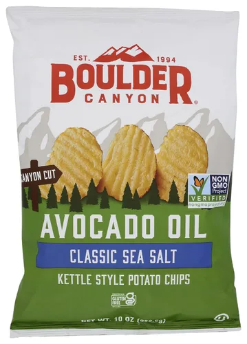 Vista 10 de Boulder Canyon Papas fritas - Hickory BBQ (1.5 oz/Caja de 55)