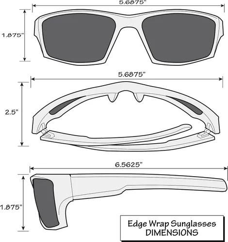 Vista 4 de Siskiyou Sports NCAA unisex Edge Wrap Sunglasses