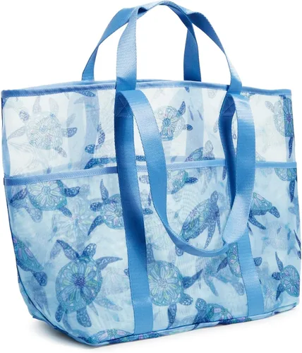 Vista 2 de Vera Bradley Bolso de playa de malla con múltiples bolsillos