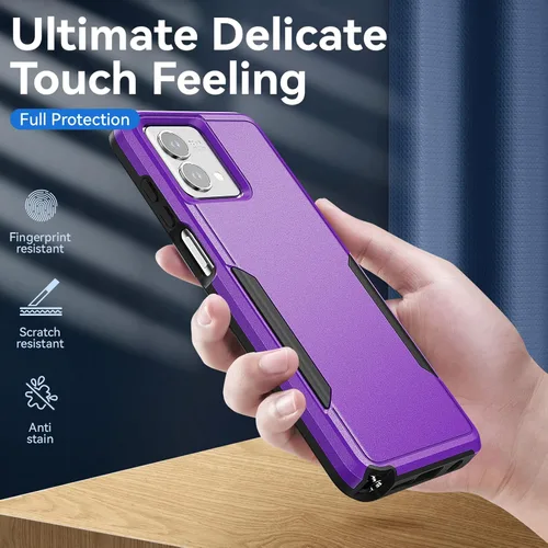 Vista 7 de Funda para Moto G Stylus 5G 2023, con protector de pantalla, [probada contra caídas de grado militar], funda protectora resistente a prueba