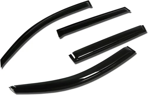 Vista 36 de Auto Dynasty 4 viseras adhesivas para ventana compatibles con Avalon de 4 puertas 2000 2001 2002 2003 2004 2000-2004, deflector protector de lluvia