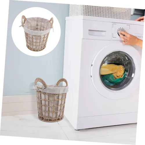 Vista 8 de Zerodeko 1 cesta tejida para ropa sucia, cuerda plegable