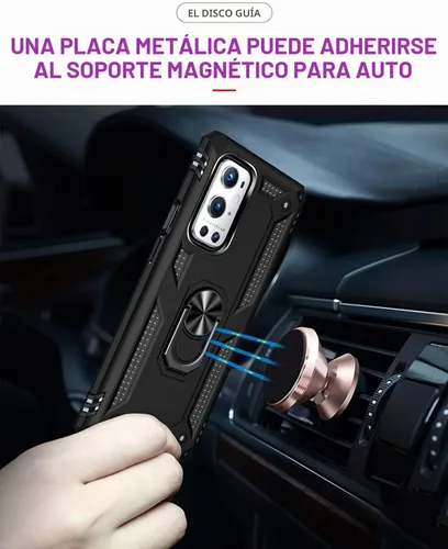 Vista 6 de ADDIT OnePlus 9 Pro - Funda para OnePlus 9 Pro, con anillo de soporte, soporte ajustable, grado militar, protección resistente, a prueba de golpes
