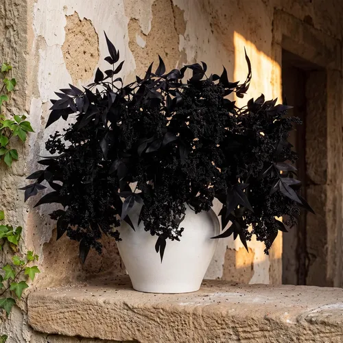 Vista 6 de Zeyune 3 tallos de bayas artificiales de 35 pulgadas, decoración