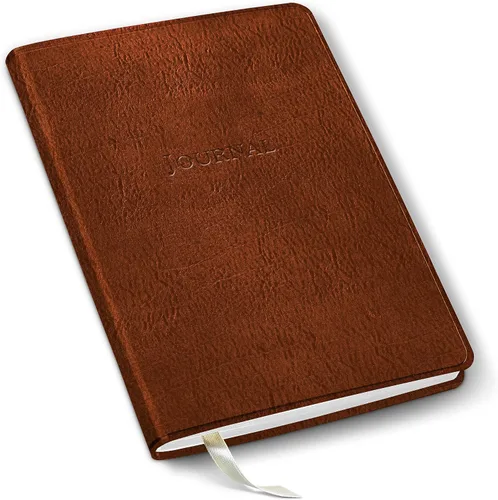 Vista 48 de Diario de cuero Gallery Leather - Elaborado en Maine, EE. UU. - Elegante cuaderno de escritura de cuero con 192 páginas rayadas - Un espacio