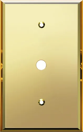 Vista 55 de LIDER Placa de pared dúplex para receptáculo, cubierta de salida con espejo, de gran tamaño, 1 cuadrilla Dorado