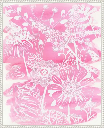 Vista 9 de Amanti Art Lienzo enmarcado para pared, 20 x 16 pulgadas, ramo fucsia II de Chariklia Zarris, lienzo enmarcado para pared, obras de arte de flores
