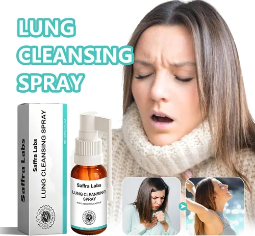 Vista 3 de Spray de Limpieza Pulmonar de Saafra Labs, Nebulizador de Limpieza Pulmonar, Nebulizador de Limpieza Pulmonar Herbal, Poderoso Apoyo y Limpieza