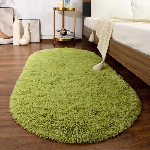 Vista 14 de Softlife Alfombras Esponjosas para Dormitorio, Alfombra de Área Peluda Bonita para Niñas y Niños Habitación de Bebé Decoración del Hogar, 2 x 5 Pies