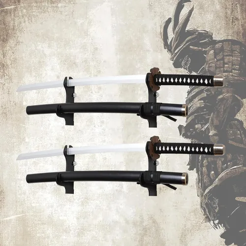 Vista 4 de Soporte de Pared para Espada Samurái-Soporte de Pared para Katana-Soporte de Pared para Exhibición de Espadas-Soporte de Pared para Espada Samurái