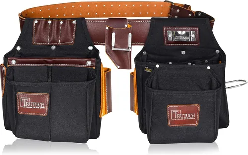 Vista 8 de Cinturón de herramientas de nailon y cuero Bolsas de herramientas para enmarcar Bolsa de herramientas de nailon Cinturones de herramientas