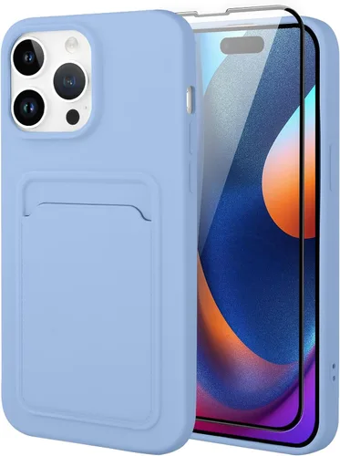 Vista 57 de MZELQ Compatible con iPhone 11 Funda TPU Soporte para Tarjetas Cubierta de Billetera, Protección de Cámara + Protector de Pantalla Funda Suave